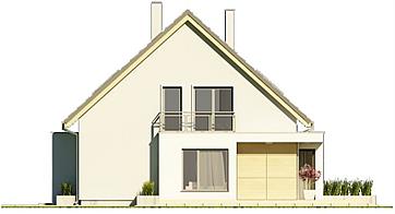 Tymoteusz A garaż elewacja