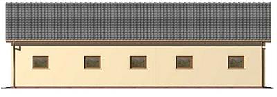 G49 budynek gospodarczy elewacja