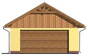 G123 budynek gospodarczy elewacja