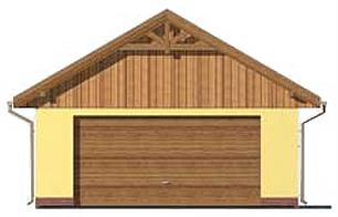 G123 budynek gospodarczy elewacja