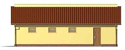 G125 budynek gospodarczy elewacja