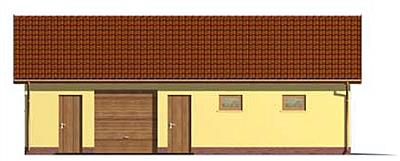 G126 budynek gospodarczy elewacja