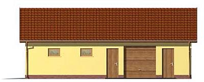 G126 budynek gospodarczy elewacja