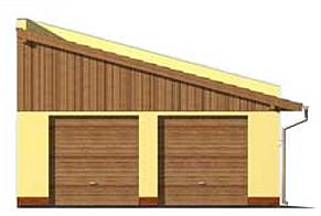 G132 budynek gospodarczy elewacja