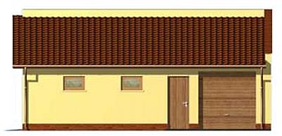 G132 budynek gospodarczy elewacja