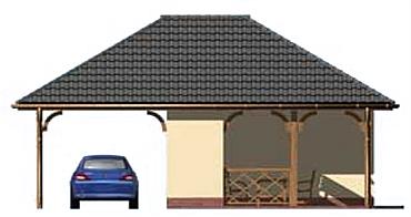 G153 budynek gospodarczy elewacja