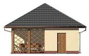 G153 budynek gospodarczy elewacja