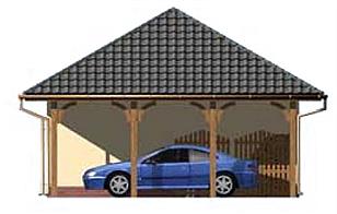 G153 budynek gospodarczy elewacja