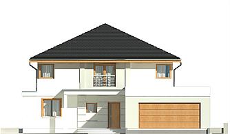 Kastor II z garażem 2-st. [A1] elewacja