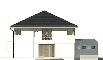 Kastor II z garażem 2-st. [A1] elewacja