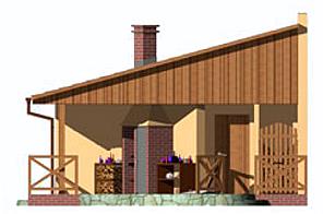 G193 garaż dwustanowiskowy elewacja