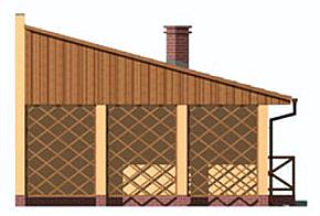 G193 garaż dwustanowiskowy elewacja