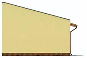 G215 garaż trzystanowiskowy elewacja