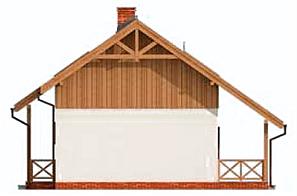 Luizjana dom letniskowy z poddaszem elewacja