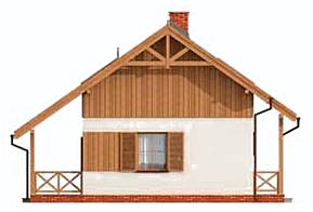 Luizjana dom letniskowy z poddaszem elewacja