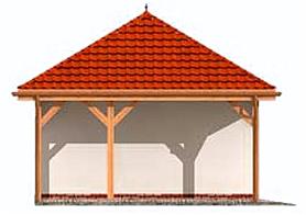 G266 budynek gospodarczy elewacja