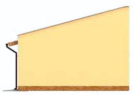 G268 garaż czterostanowiskowy z pomieszczeniem gospodarczym elewacja