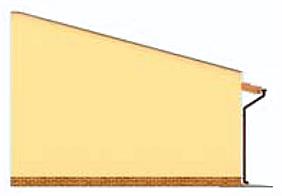 G268 garaż czterostanowiskowy z pomieszczeniem gospodarczym elewacja