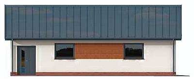 G272 garaż dwustanowiskowy z pomieszczeniem gospodarczym elewacja