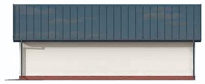 G272 garaż dwustanowiskowy z pomieszczeniem gospodarczym elewacja