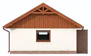 G273 garaż dwustanowiskowy z pomieszczeniem gospodarczym elewacja