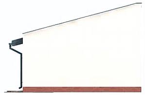 G294 garaż dwustanowiskowy z pomieszczeniem gospodarczym elewacja