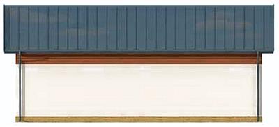 G299 garaż trzystanowiskowy z pomieszczeniem gospodarczym i poddaszem użytkowym elewacja