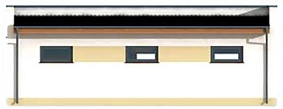 G316 garaż dwustanowiskowy z pomieszczeniem gospodarczym elewacja