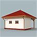 projekt domu G266 garaż jednostanowiskowy z wiatą