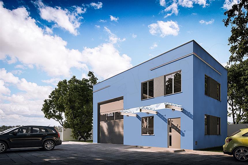 Projekt domu G287 - Budynek garażowo - gospodarczy