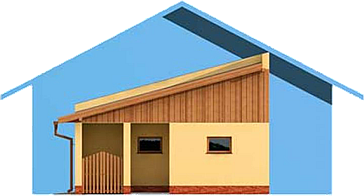 GP9 garaż dostawiany elewacja