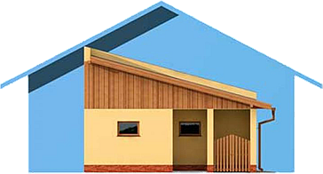 GP9 garaż dostawiany elewacja