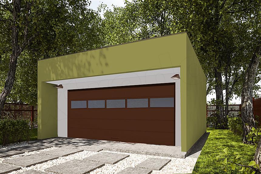 Projekt domu G297 - Budynek garażowy