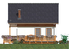L-95 Dom solna szkieletowy elewacja