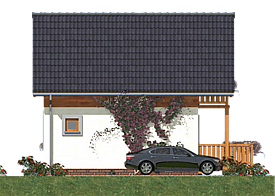 L-95 Dom solna szkieletowy elewacja