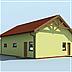 projekt domu G200 garaż dwustanowiskowy z pomieszczeniem gospodarczym