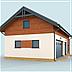projekt domu G299 garaż trzystanowiskowy z pomieszczeniem gospodarczym i poddaszem użytkowym