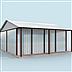 projekt domu GB23 garaż blaszany dwustanowiskowy