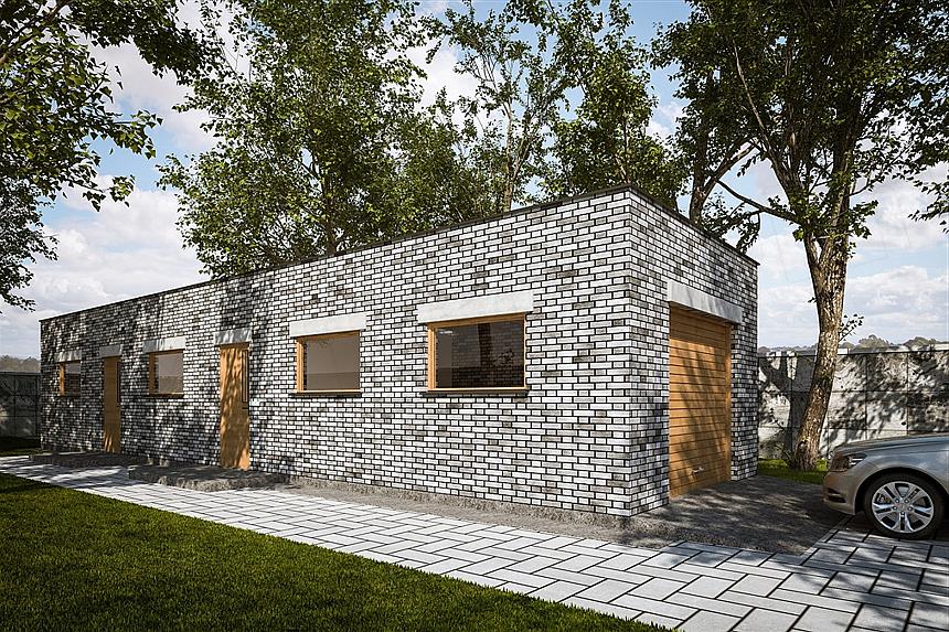 Projekt domu G275 - Budynek garażowo - gospodarczy