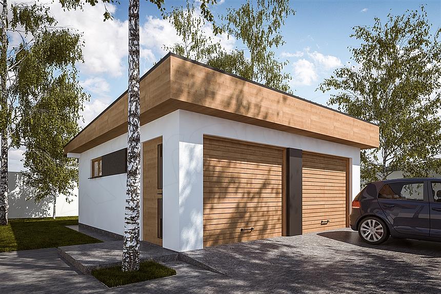 Projekt domu G306 - Budynek garażowy