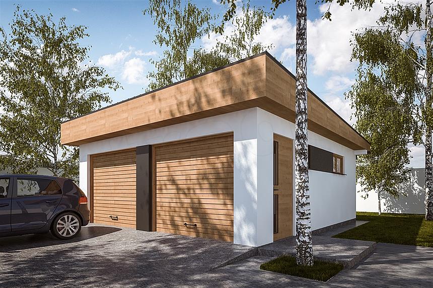 Projekt domu G306 - Budynek garażowy