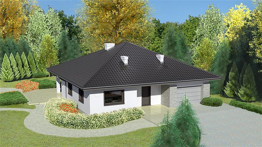 Projekt domu Dom przy Rubinowej 3 bis