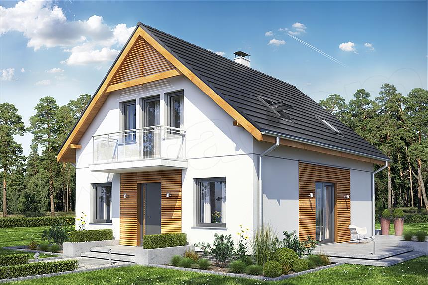 Projekt domu Baset 1 bez garażu