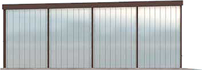 GB17 garaż blaszany dwustanowiskowy elewacja