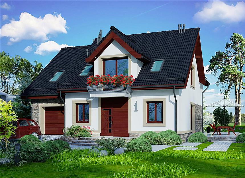 Projekt domu Domidea 52 a