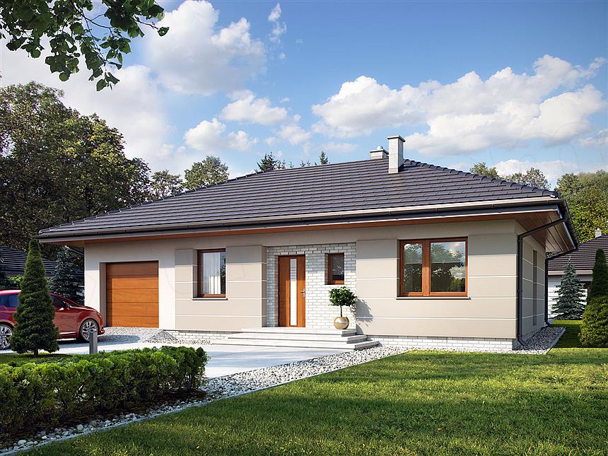Projekt domu Galia drewniana