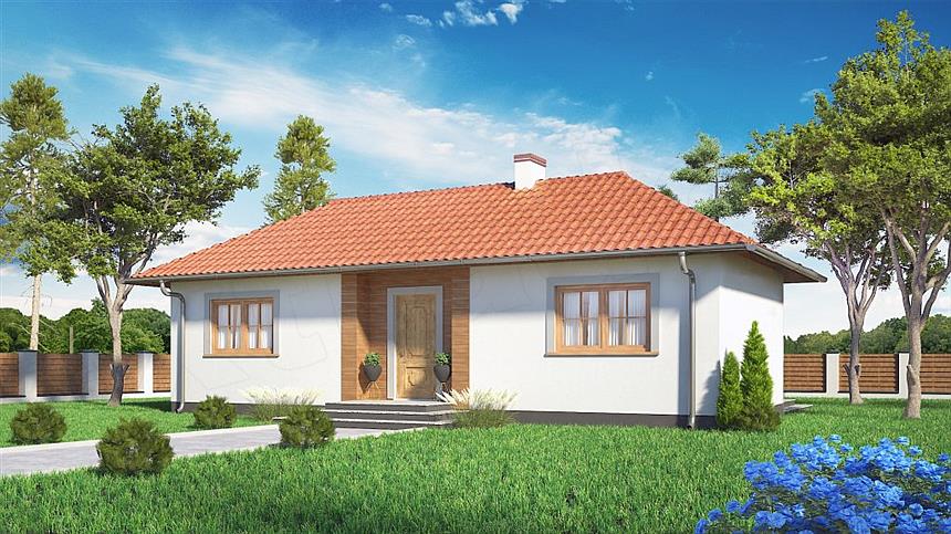Projekt domu Domek w Jawiszowicach (011 SK v3)