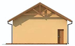 G213 garaż dwustanowiskowy z pomieszczeniami gospodarczymi elewacja