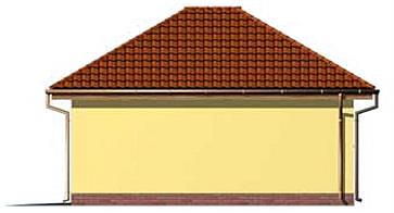 G102 garaż jednostanowiskowy elewacja