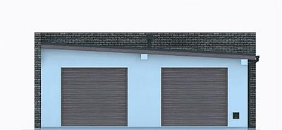 G335 - Budynek garażowy elewacja